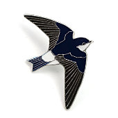 Mehlschwalbe Pin - Reinerlös BirdLife